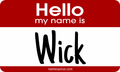 Hello my name is Wick png download