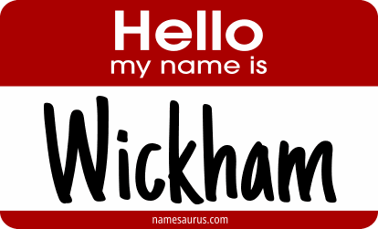 Hello my name is Wickham png download