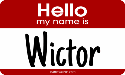 Hello my name is Wictor png download