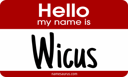 Hello my name is Wicus png download