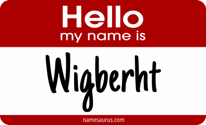 Hello my name is Wigberht png download
