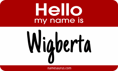 Hello my name is Wigberta png download