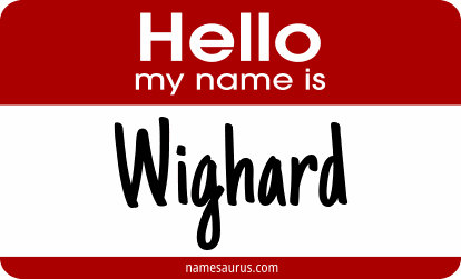 Hello my name is Wighard png download
