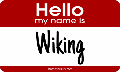 Hello my name is Wiking png download
