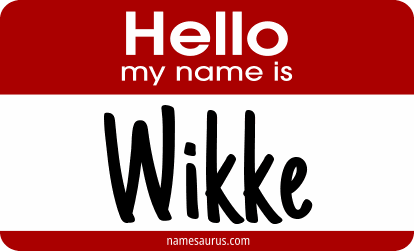 Hello my name is Wikke png download