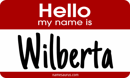 Hello my name is Wilberta png download