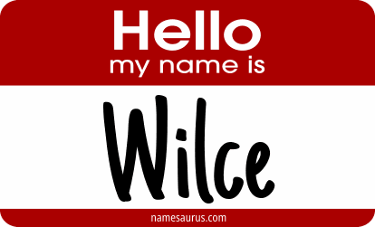 Hello my name is Wilce png download