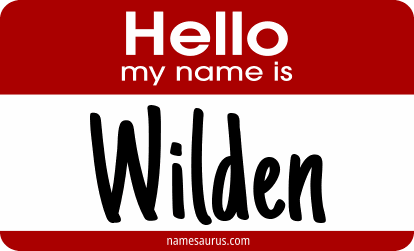 Hello my name is Wilden png download