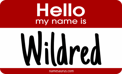 Hello my name is Wildred png download
