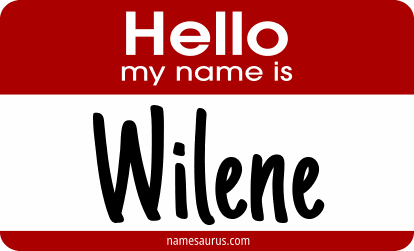 Hello my name is Wilene png download