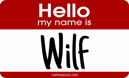 Hello my name is Wilf png download