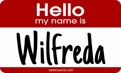 Hello my name is Wilfreda png download