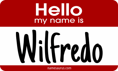 Hello my name is Wilfredo png download