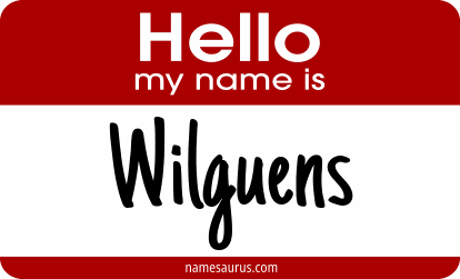 Hello my name is Wilguens png download