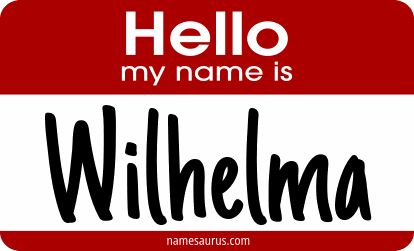 Hello my name is Wilhelma png download