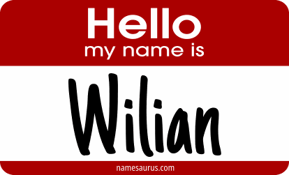 Hello my name is Wilian png download