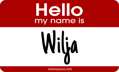 Hello my name is Wilja png download