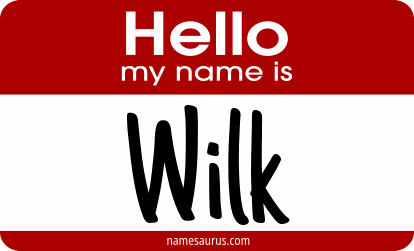 Hello my name is Wilk png download