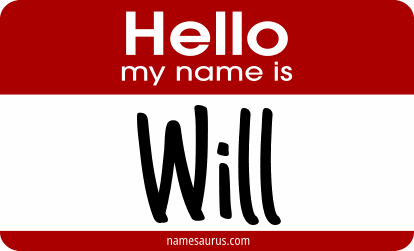 Hello my name is Will png download