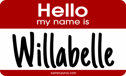 Hello my name is Willabelle png download