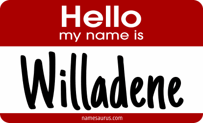 Hello my name is Willadene png download