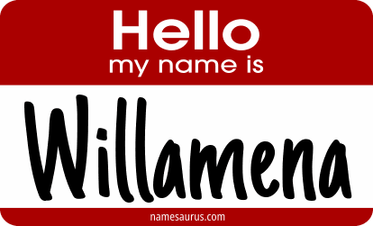 Hello my name is Willamena png download