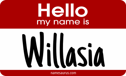 Hello my name is Willasia png download