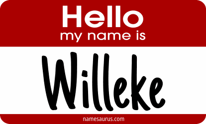 Hello my name is Willeke png download
