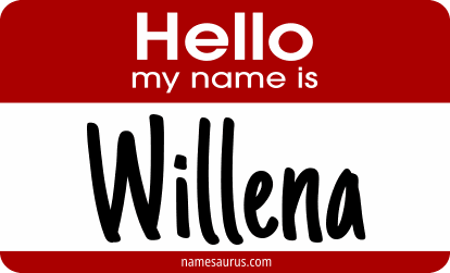 Hello my name is Willena png download