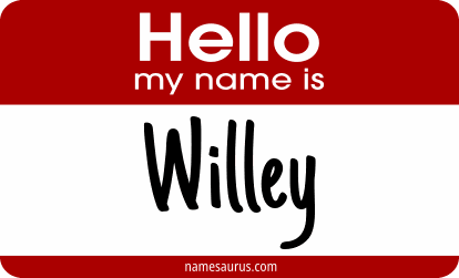 Hello my name is Willey png download