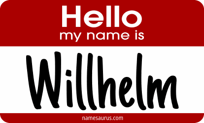 Hello my name is Willhelm png download