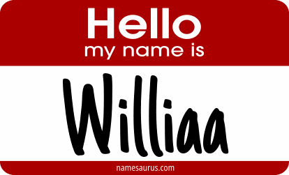 Hello my name is Williaa png download