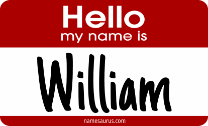 Hello my name is William png download