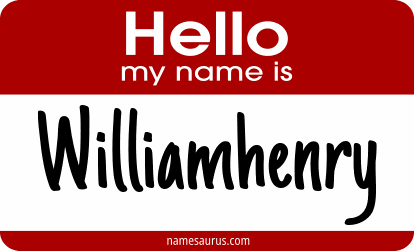 Hello my name is Williamhenry png download