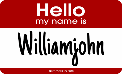 Hello my name is Williamjohn png download