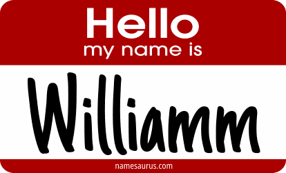 Hello my name is Williamm png download
