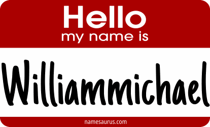 Hello my name is Williammichael png download