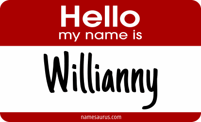 Hello my name is Willianny png download