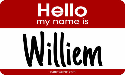 Hello my name is Williem png download