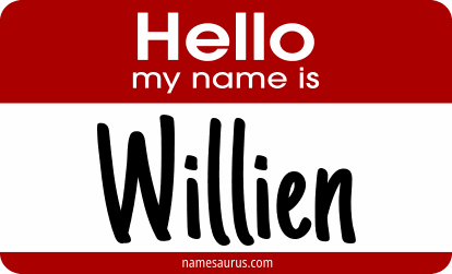 Hello my name is Willien png download