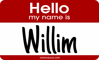 Hello my name is Willim png download