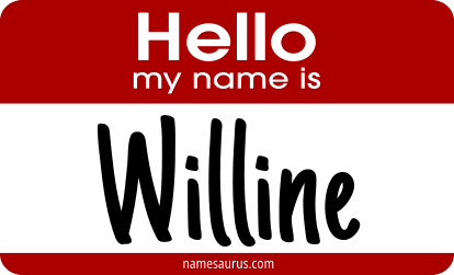 Hello my name is Willine png download