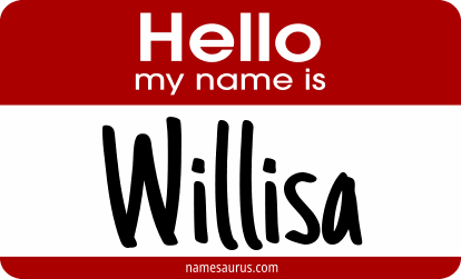 Hello my name is Willisa png download