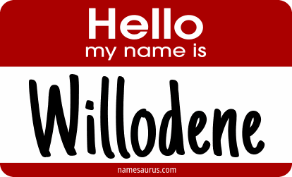Hello my name is Willodene png download