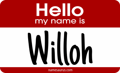 Hello my name is Willoh png download
