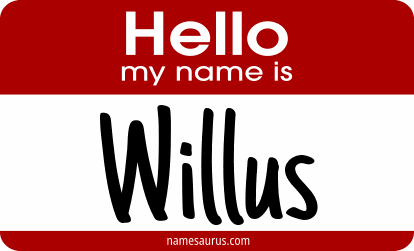 Hello my name is Willus png download