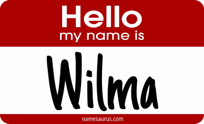 Hello my name is Wilma png download