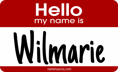 Hello my name is Wilmarie png download