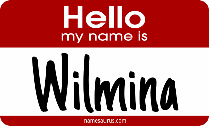 Hello my name is Wilmina png download