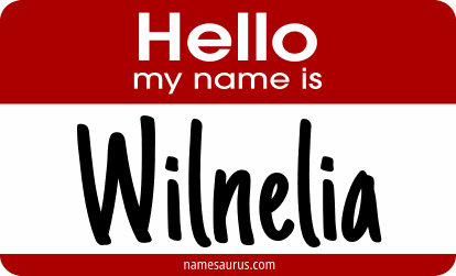 Hello my name is Wilnelia png download